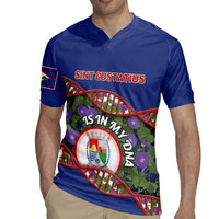 Personalized Sint Eustatius Is In My DNA Rugby Jersey - Wonder Print Shop