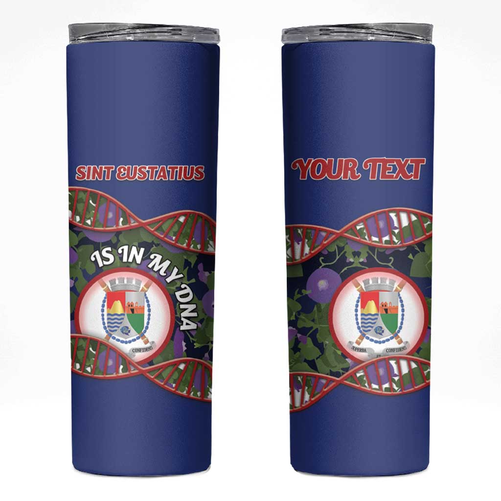 Personalized Sint Eustatius Is In My DNA Skinny Tumbler - Wonder Print Shop