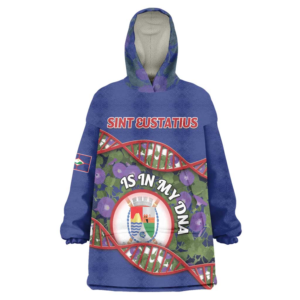Personalized Sint Eustatius Is In My DNA Wearable Blanket Hoodie - Wonder Print Shop