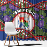 Sint Eustatius Is In My DNA Window Curtain - Wonder Print Shop