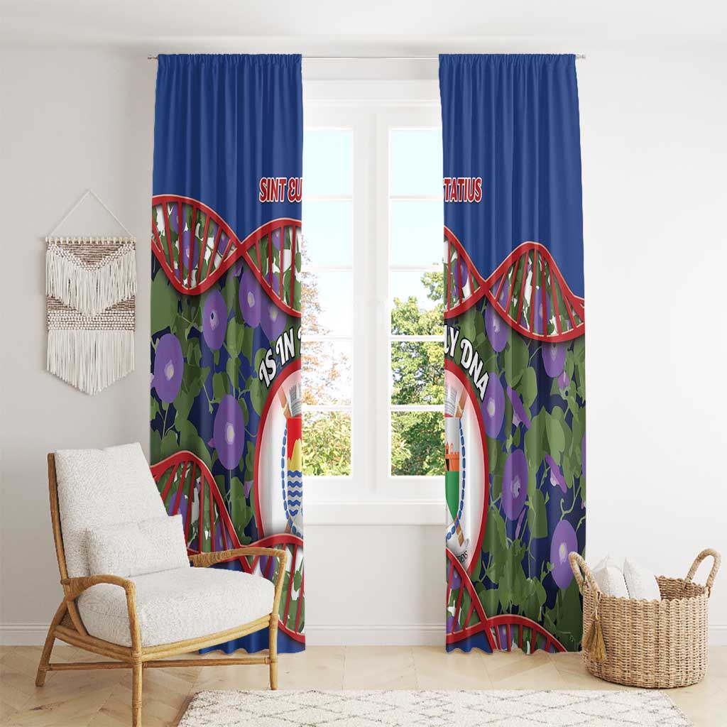 Sint Eustatius Is In My DNA Window Curtain - Wonder Print Shop