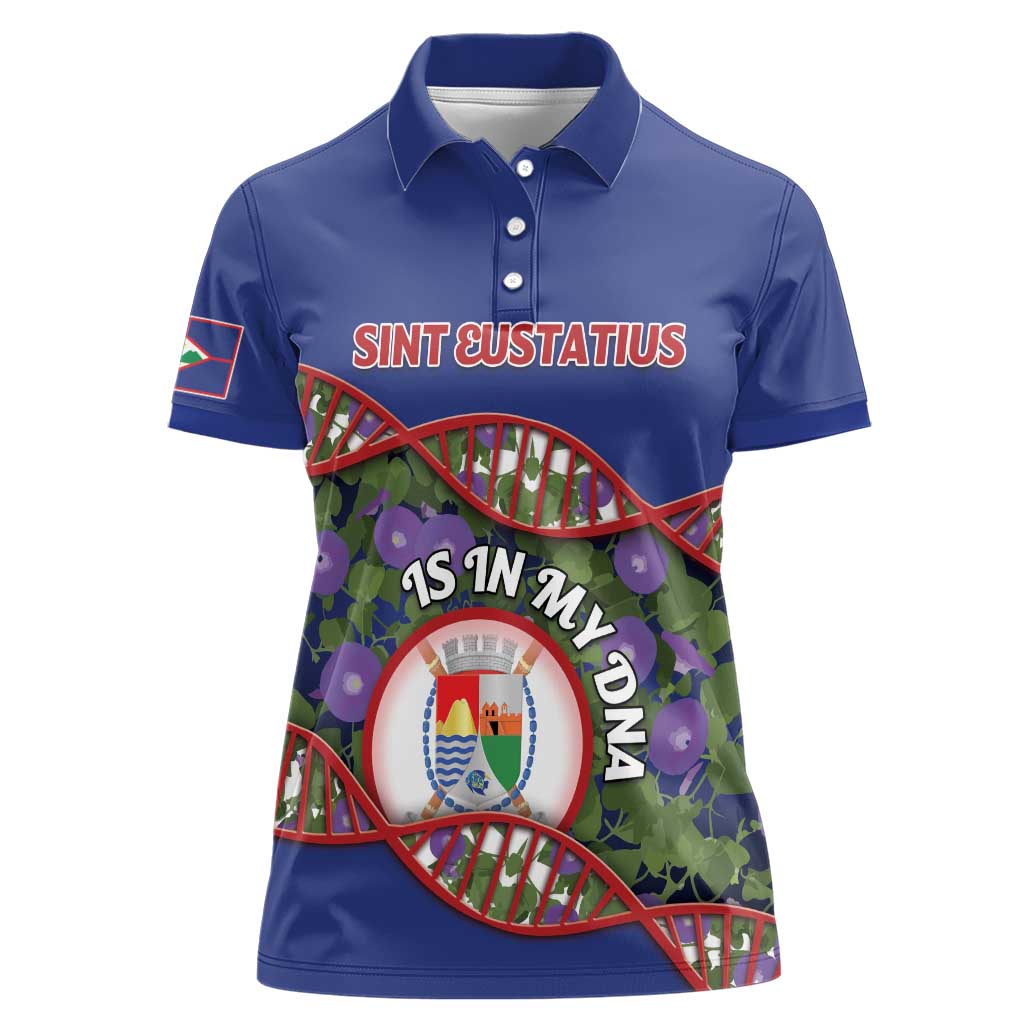 Personalized Sint Eustatius Is In My DNA Women Polo Shirt - Wonder Print Shop
