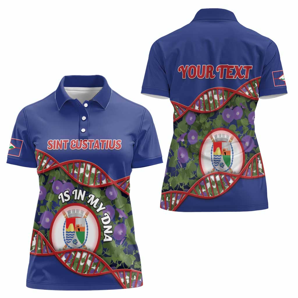 Personalized Sint Eustatius Is In My DNA Women Polo Shirt - Wonder Print Shop
