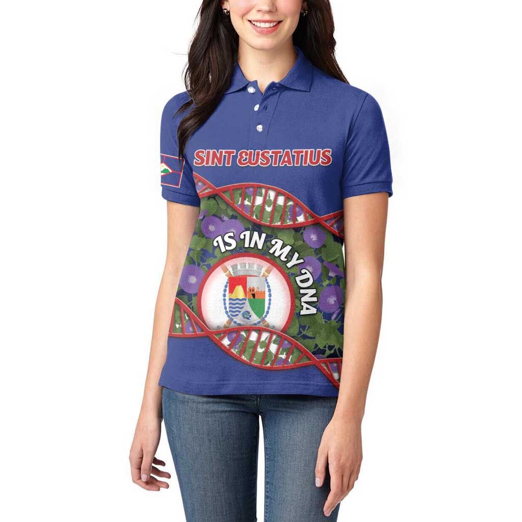 Personalized Sint Eustatius Is In My DNA Women Polo Shirt - Wonder Print Shop