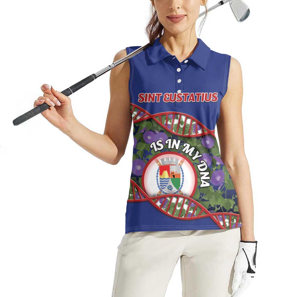 Personalized Sint Eustatius Is In My DNA Women Sleeveless Polo Shirt - Wonder Print Shop