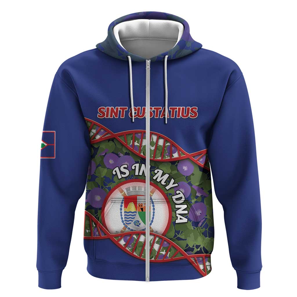 Personalized Sint Eustatius Is In My DNA Zip Hoodie - Wonder Print Shop