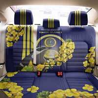 United States Virgin Islands Back Car Seat Cover Bananaquit Bird With Yellow Sage Flowers - Wonder Print Shop