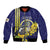 Personalized United States Virgin Islands Bomber Jacket Bananaquit Bird With Yellow Sage Flowers - Wonder Print Shop