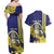 Personalized United States Virgin Islands Couples Matching Off Shoulder Maxi Dress and Hawaiian Shirt Bananaquit Bird With Yellow Sage Flowers - Wonder Print Shop