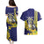 Personalized United States Virgin Islands Couples Matching Puletasi and Hawaiian Shirt Bananaquit Bird With Yellow Sage Flowers - Wonder Print Shop