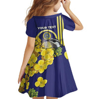 Personalized United States Virgin Islands Family Matching Off Shoulder Maxi Dress and Hawaiian Shirt Bananaquit Bird With Yellow Sage Flowers - Wonder Print Shop