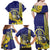 Personalized United States Virgin Islands Family Matching Off Shoulder Maxi Dress and Hawaiian Shirt Bananaquit Bird With Yellow Sage Flowers - Wonder Print Shop