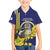 Personalized United States Virgin Islands Kid Hawaiian Shirt Bananaquit Bird With Yellow Sage Flowers - Wonder Print Shop