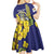 Personalized United States Virgin Islands Kid Short Sleeve Dress Bananaquit Bird With Yellow Sage Flowers - Wonder Print Shop