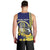 Personalized United States Virgin Islands Men Tank Top Bananaquit Bird With Yellow Sage Flowers - Wonder Print Shop