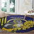 United States Virgin Islands Round Carpet Bananaquit Bird With Yellow Sage Flowers - Wonder Print Shop