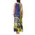 Personalized United States Virgin Islands Tank Maxi Dress Bananaquit Bird With Yellow Sage Flowers - Wonder Print Shop
