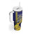 Personalized United States Virgin Islands Tumbler With Handle Bananaquit Bird With Yellow Sage Flowers - Wonder Print Shop