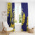 United States Virgin Islands Window Curtain Bananaquit Bird With Yellow Sage Flowers - Wonder Print Shop