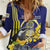 Personalized United States Virgin Islands Women Casual Shirt Bananaquit Bird With Yellow Sage Flowers - Wonder Print Shop