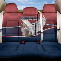Serbia Back Car Seat Cover White Double Headed Eagle With Coat Of Arms - Wonder Print Shop