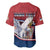 Personalized Serbia Baseball Jersey White Double Headed Eagle With Coat Of Arms - Wonder Print Shop