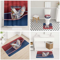 Serbia Bathroom Set White Double Headed Eagle With Coat Of Arms - Wonder Print Shop