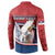 Personalized Serbia Button Sweatshirt White Double Headed Eagle With Coat Of Arms - Wonder Print Shop