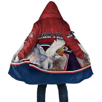 Personalized Serbia Cloak White Double Headed Eagle With Coat Of Arms - Wonder Print Shop