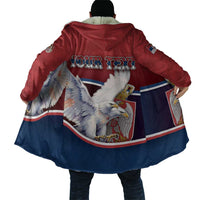 Personalized Serbia Cloak White Double Headed Eagle With Coat Of Arms - Wonder Print Shop