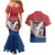 Personalized Serbia Couples Matching Mermaid Dress and Hawaiian Shirt White Double Headed Eagle With Coat Of Arms - Wonder Print Shop