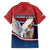 Personalized Serbia Hawaiian Shirt White Double Headed Eagle With Coat Of Arms - Wonder Print Shop