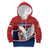 Personalized Serbia Kid Hoodie White Double Headed Eagle With Coat Of Arms - Wonder Print Shop