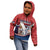 Personalized Serbia Kid Hoodie White Double Headed Eagle With Coat Of Arms - Wonder Print Shop