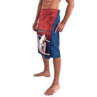 Personalized Serbia Lavalava White Double Headed Eagle With Coat Of Arms - Wonder Print Shop