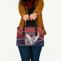 Serbia Leather Bag White Double Headed Eagle With Coat Of Arms - Wonder Print Shop