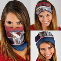 Serbia Neck Gaiter White Double Headed Eagle With Coat Of Arms - Wonder Print Shop