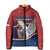 Personalized Serbia Padded Jacket White Double Headed Eagle With Coat Of Arms - Wonder Print Shop