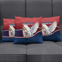 Serbia Pillow Cover White Double Headed Eagle With Coat Of Arms - Wonder Print Shop