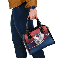 Serbia Shoulder Handbag White Double Headed Eagle With Coat Of Arms - Wonder Print Shop