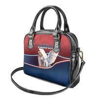 Serbia Shoulder Handbag White Double Headed Eagle With Coat Of Arms - Wonder Print Shop