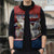 Personalized Serbia Sleeveless Puffer Jacket White Double Headed Eagle With Coat Of Arms - Wonder Print Shop