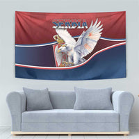 Serbia Tapestry White Double Headed Eagle With Coat Of Arms - Wonder Print Shop