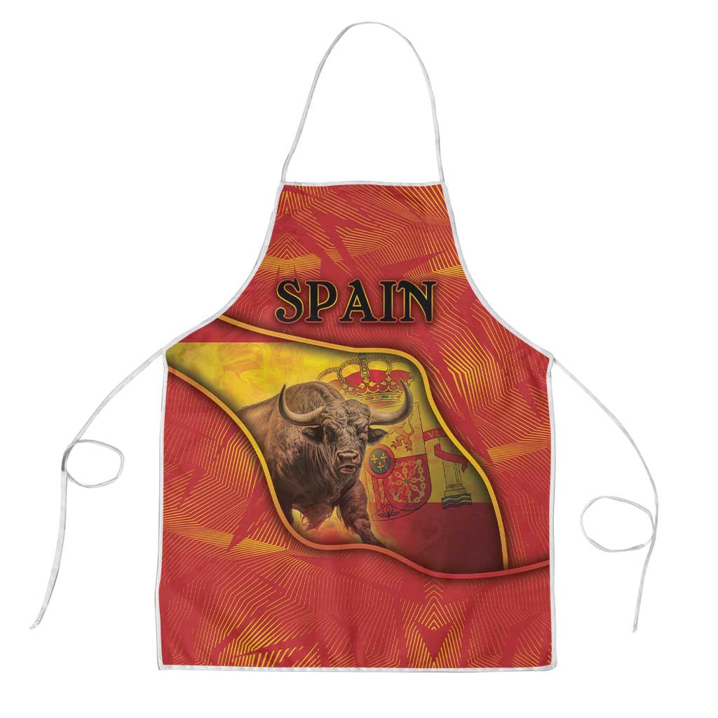 Spain Apron The Spanish Fighting Bull With Coat Of Arms - Wonder Print Shop