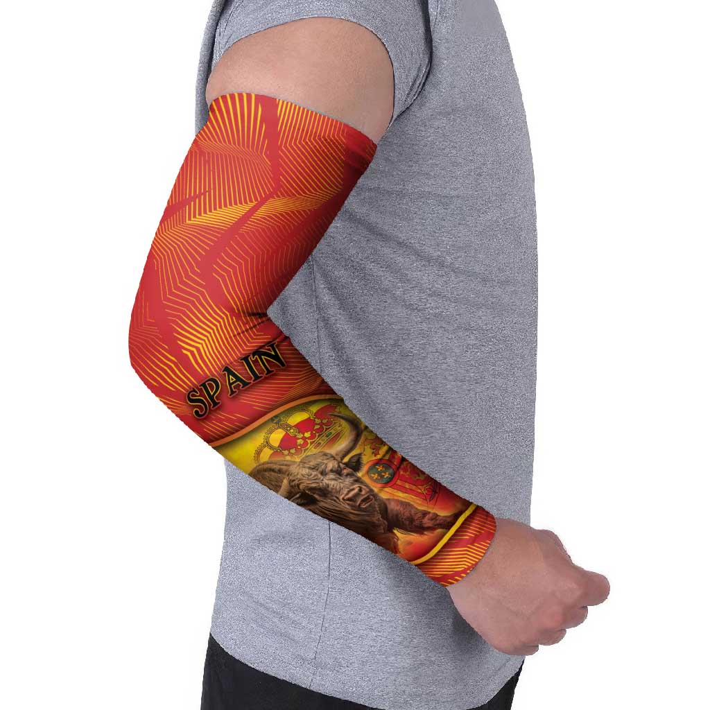 Spain Arm Sleeves The Spanish Fighting Bull With Coat Of Arms - Wonder Print Shop