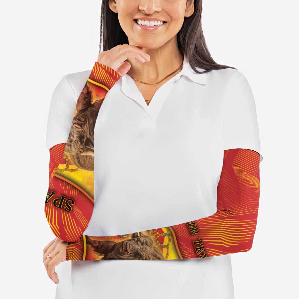Spain Arm Sleeves The Spanish Fighting Bull With Coat Of Arms - Wonder Print Shop