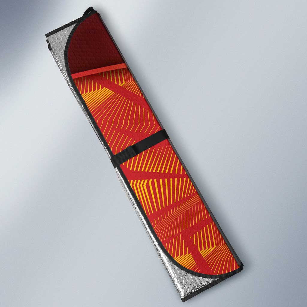 Spain Auto Sun Shade The Spanish Fighting Bull With Coat Of Arms - Wonder Print Shop