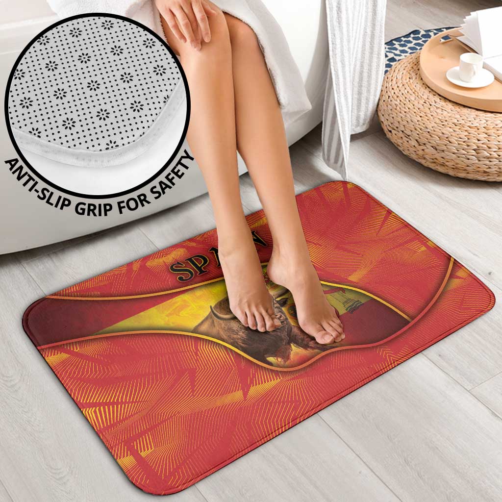 Spain Bathroom Set The Spanish Fighting Bull With Coat Of Arms - Wonder Print Shop