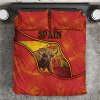 Spain Bedding Set The Spanish Fighting Bull With Coat Of Arms - Wonder Print Shop