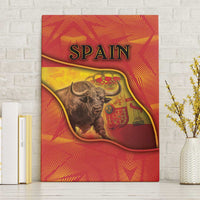 Spain Canvas Wall Art The Spanish Fighting Bull With Coat Of Arms - Wonder Print Shop